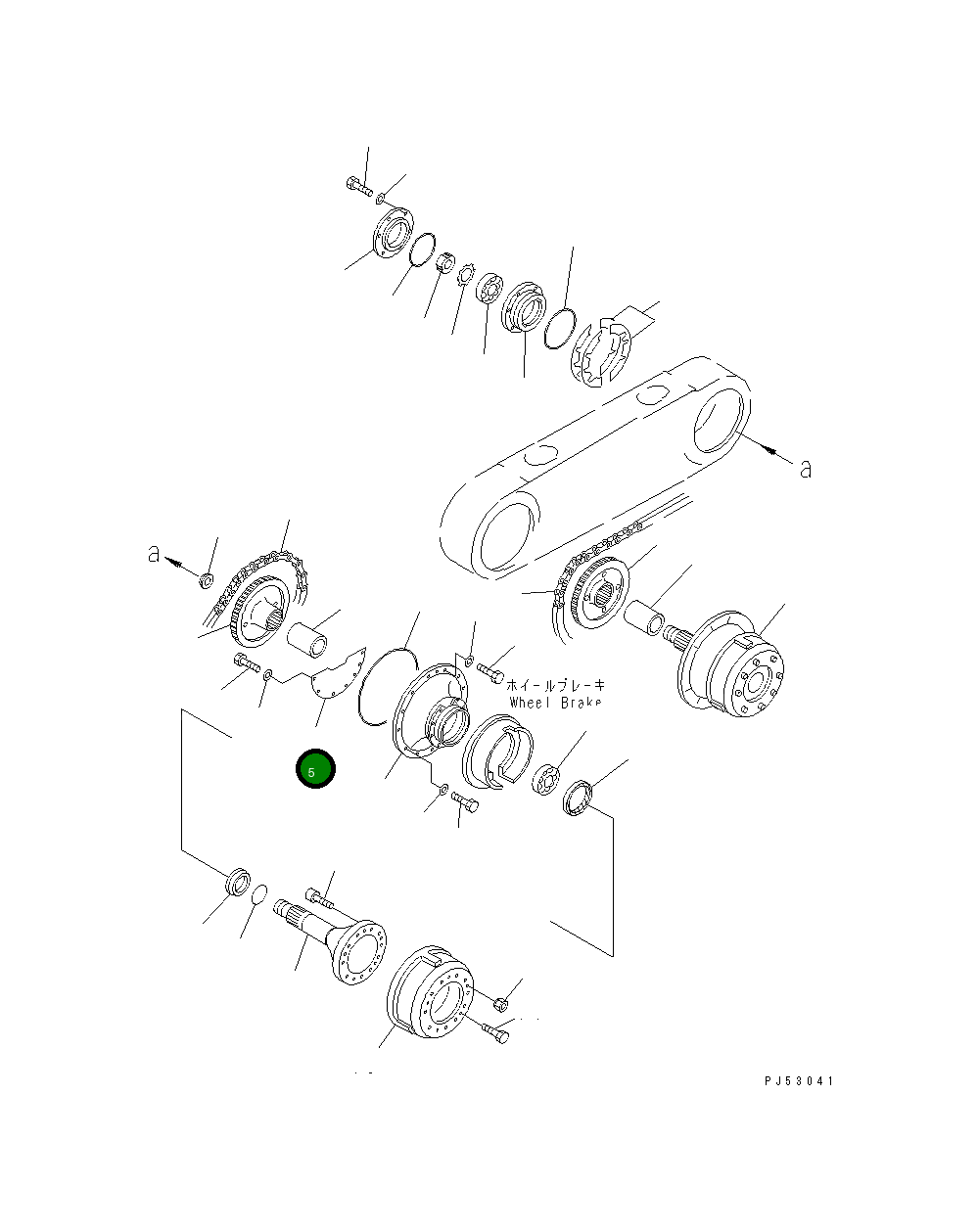 Крышка 234-23-31180  Komatsu