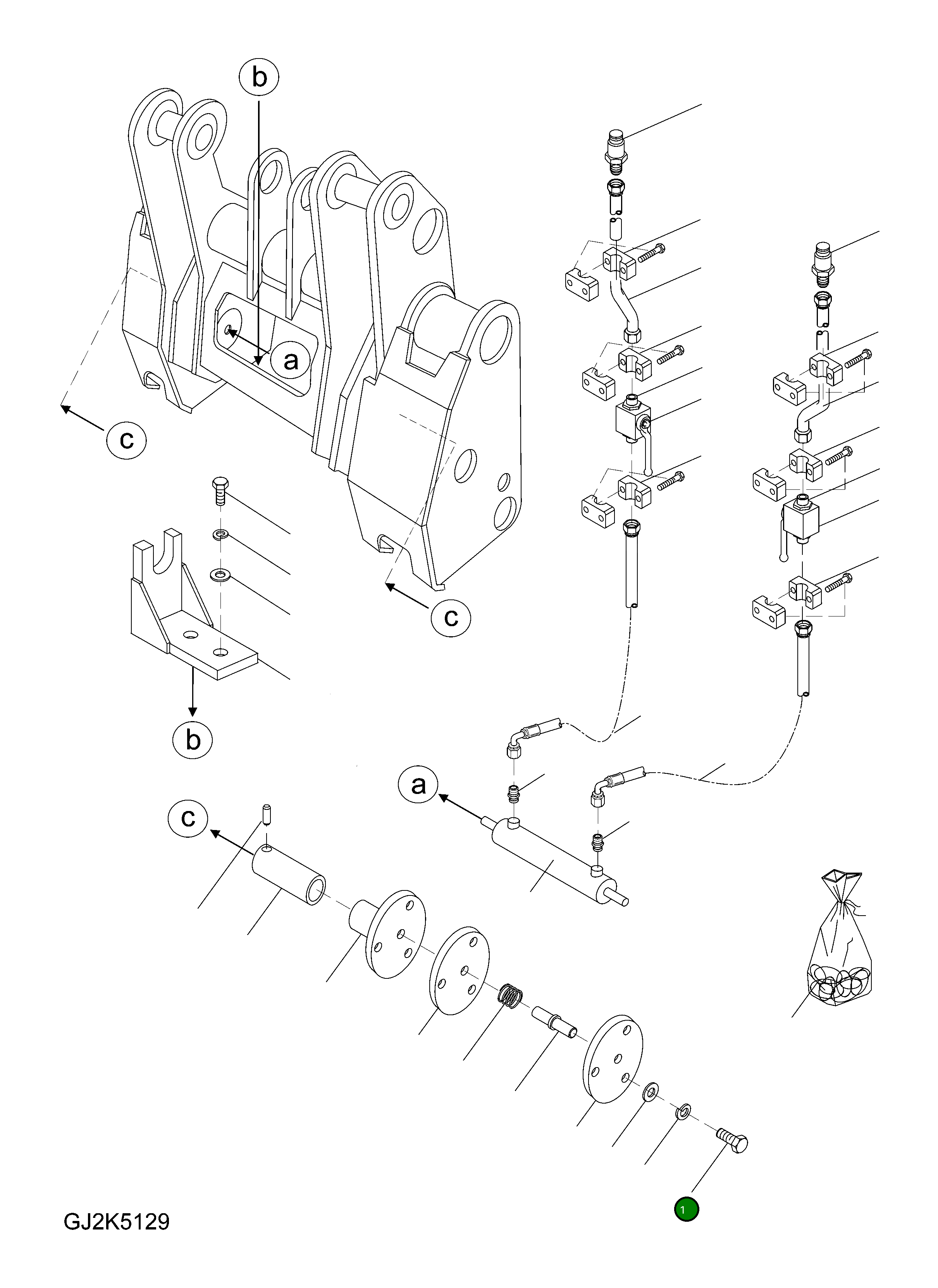 Болт 418-09-H0570  Komatsu