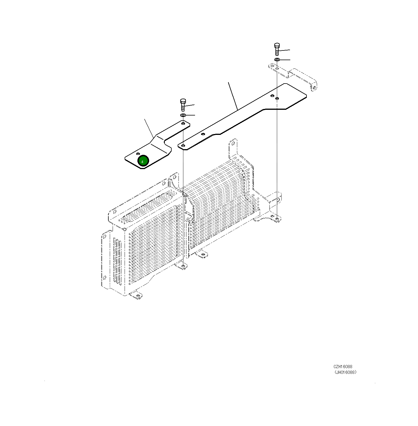 Крышка 208-03-77780 Komatsu