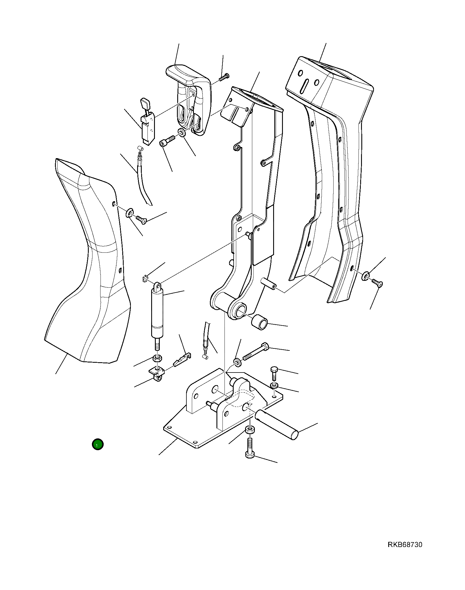 Крышка 42N-56-12141 Komatsu