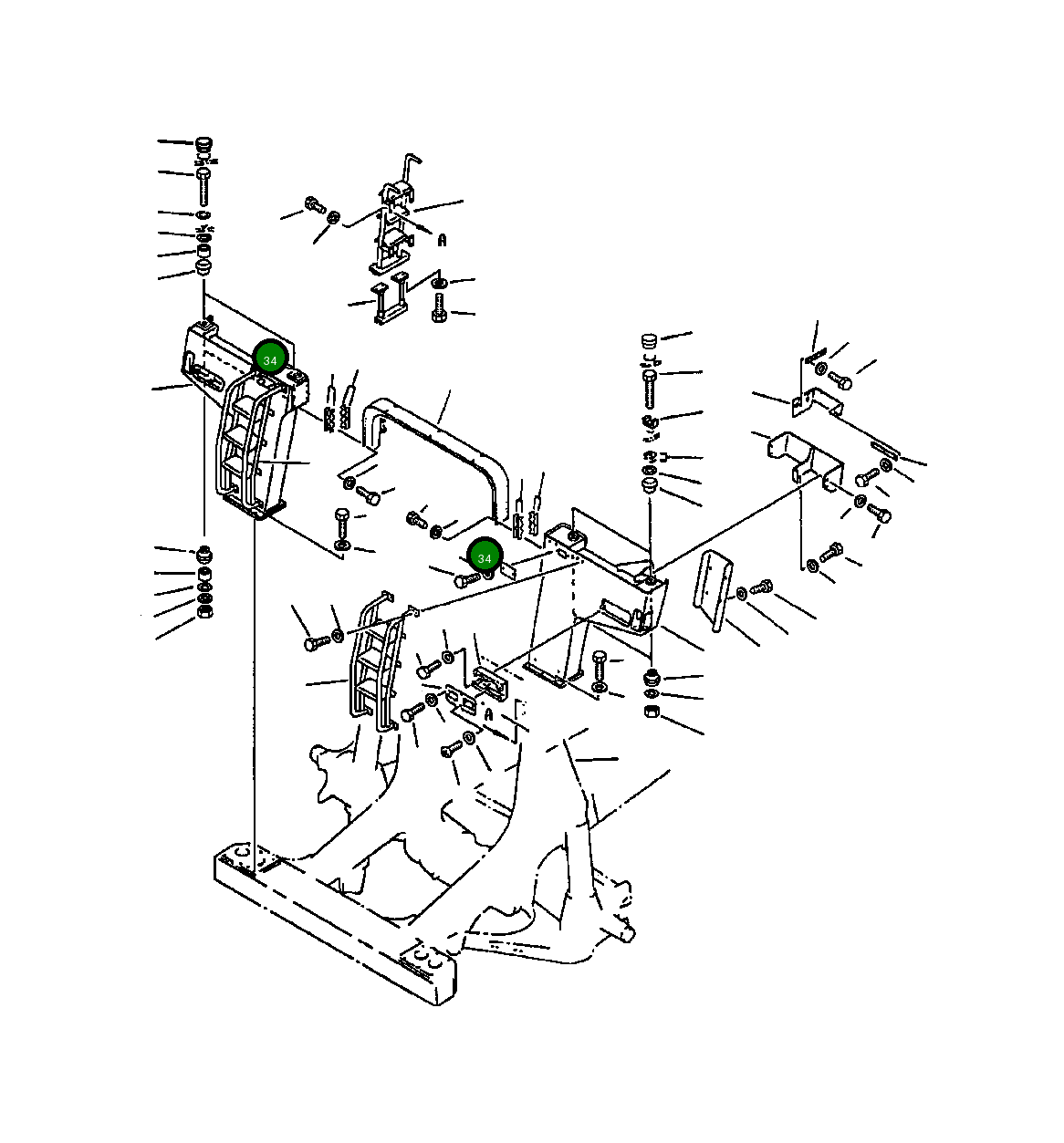 Крышка 569-54-61390 Komatsu