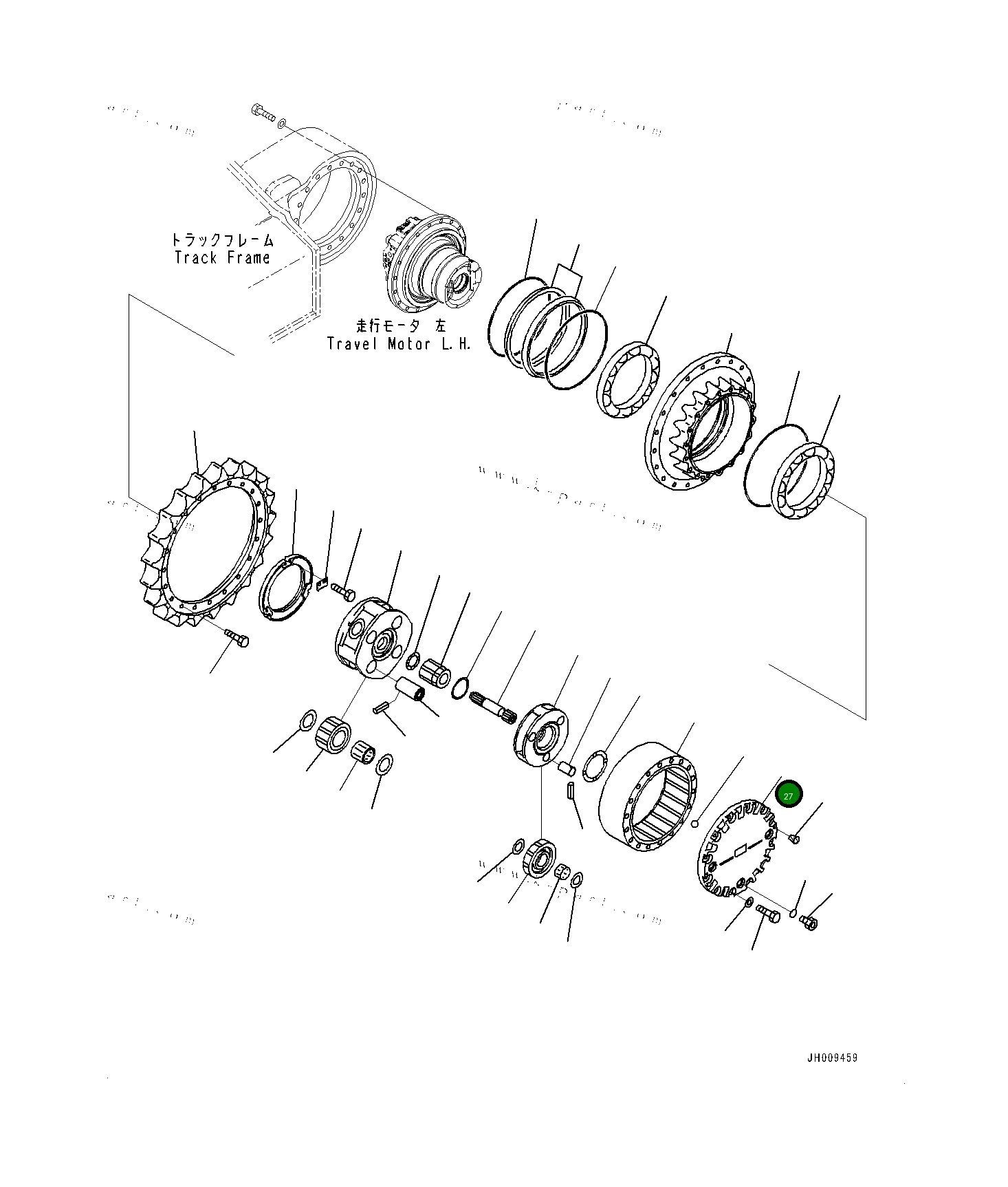 Крышка 20Y2742530 Komatsu