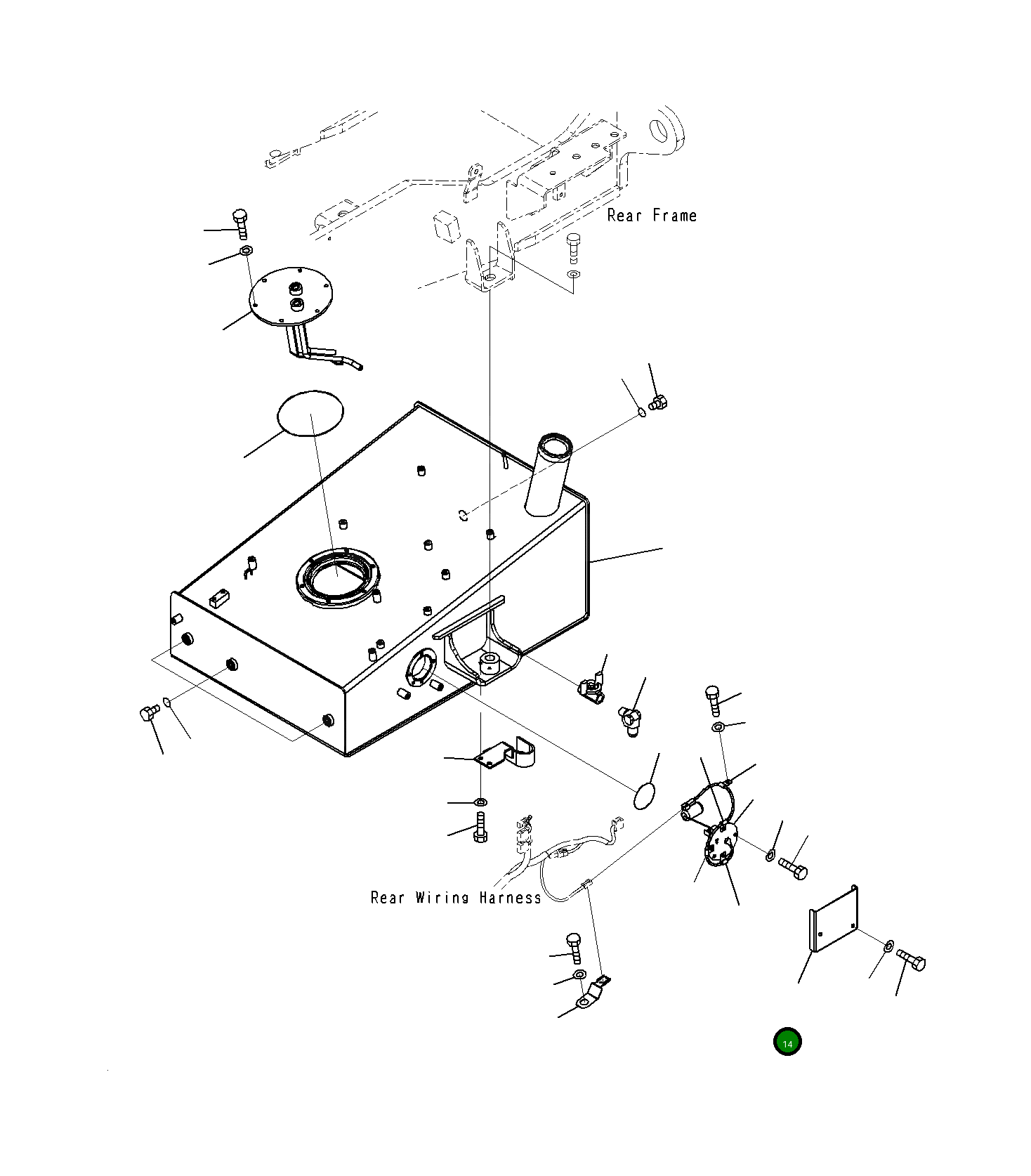 Крышка 23H-04-11210 Komatsu