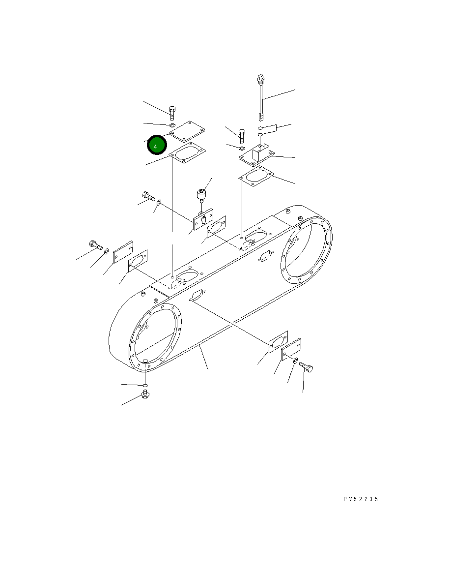 Крышка 234-25-31120 Komatsu