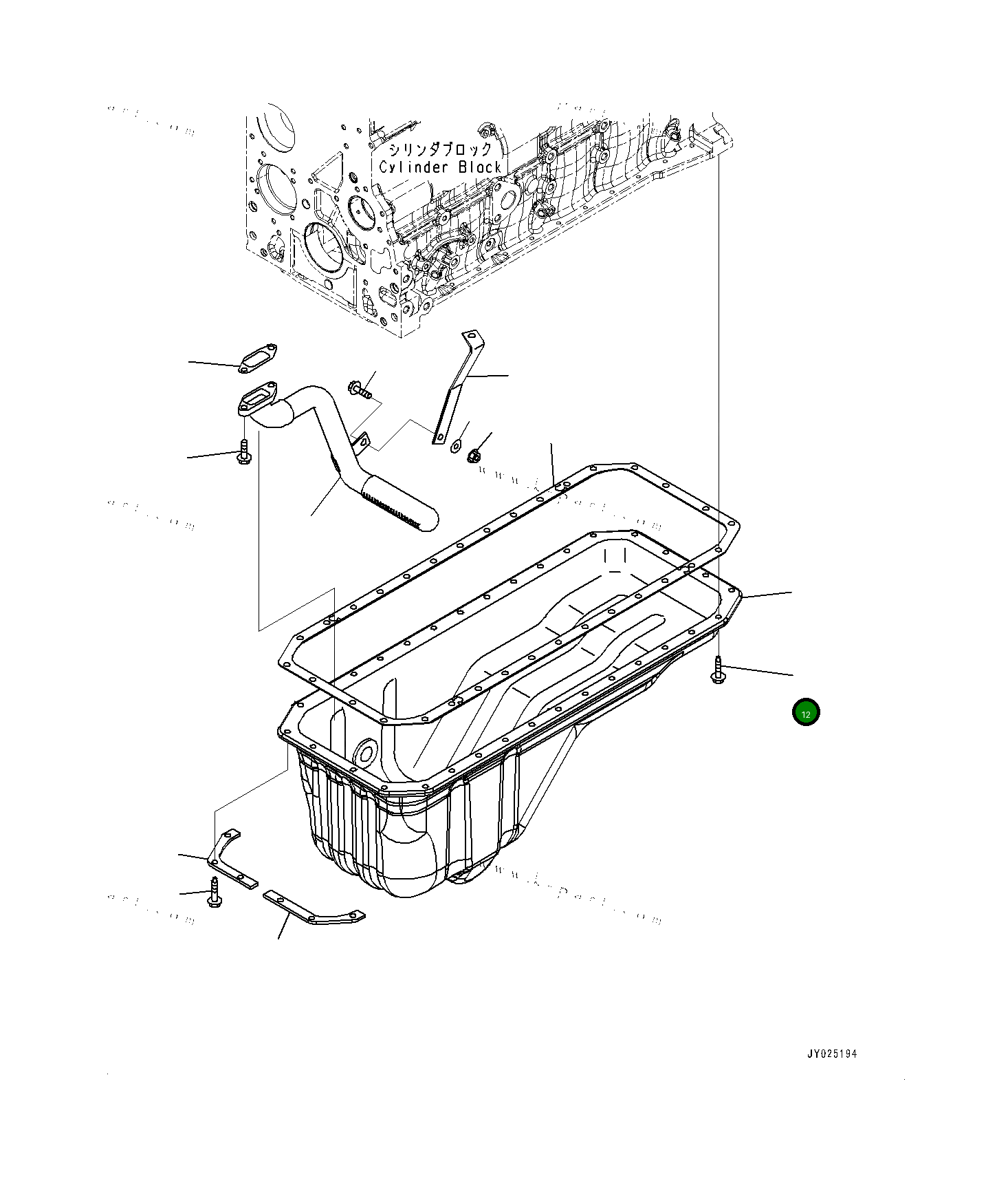 Болт 6735215540  Komatsu