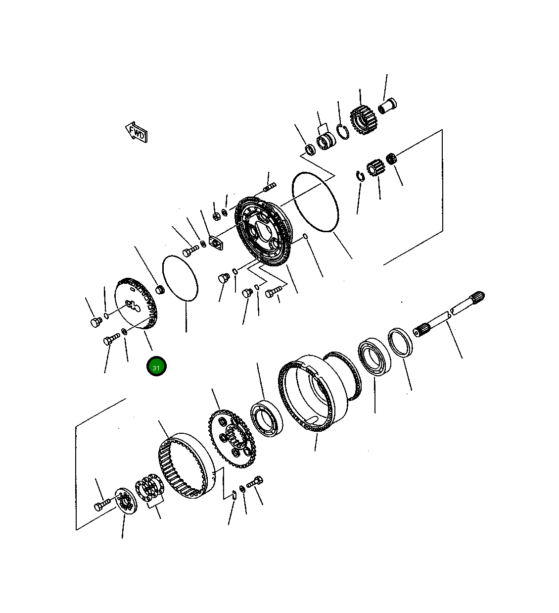 Крышка 427-22-12632 Komatsu