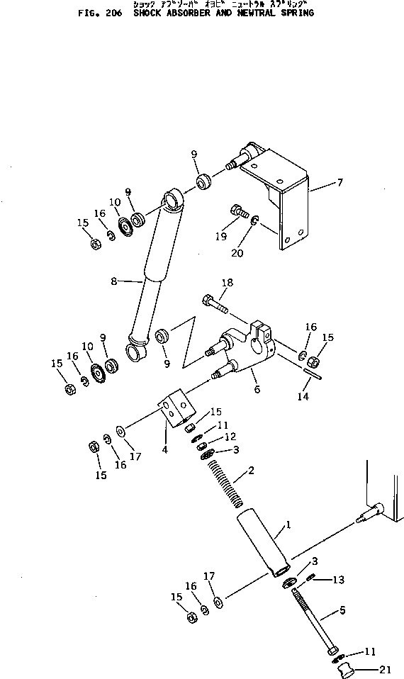 Болт 258-30-15500  Komatsu