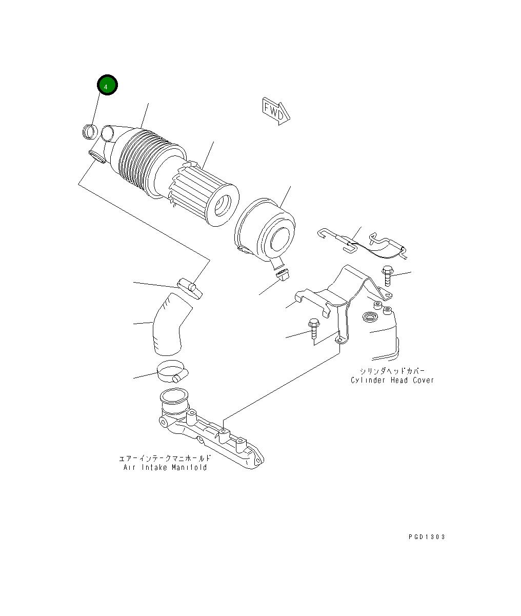 Кольцо YM105027-12580 Komatsu