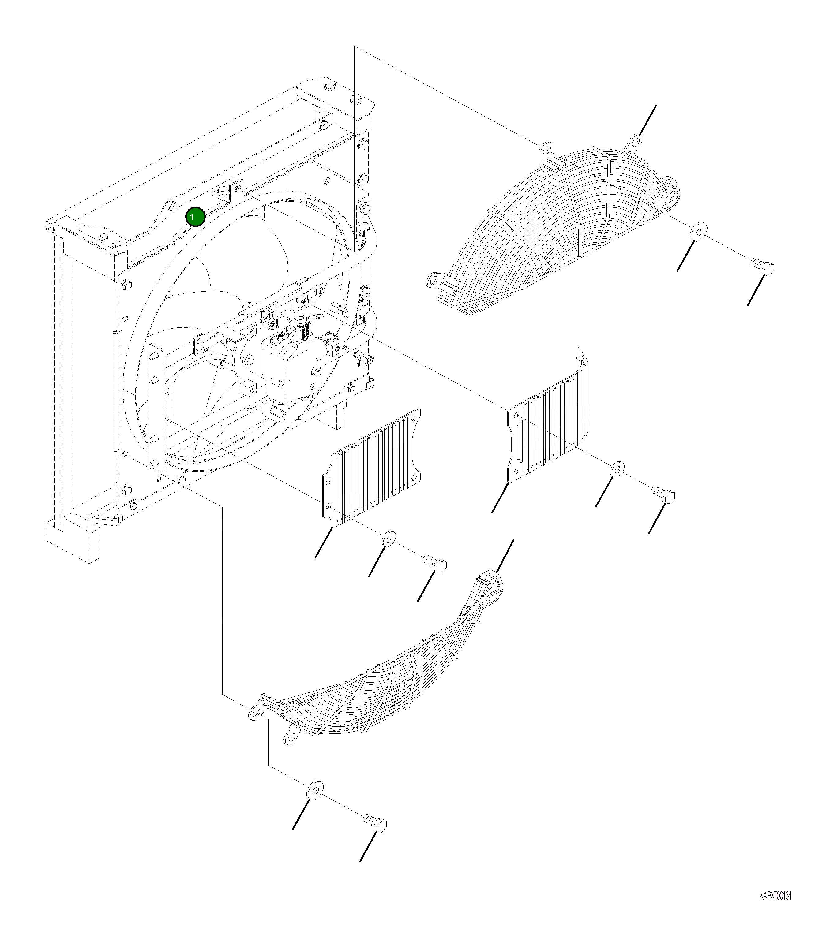 Крышка 4A1-03-21661  Komatsu