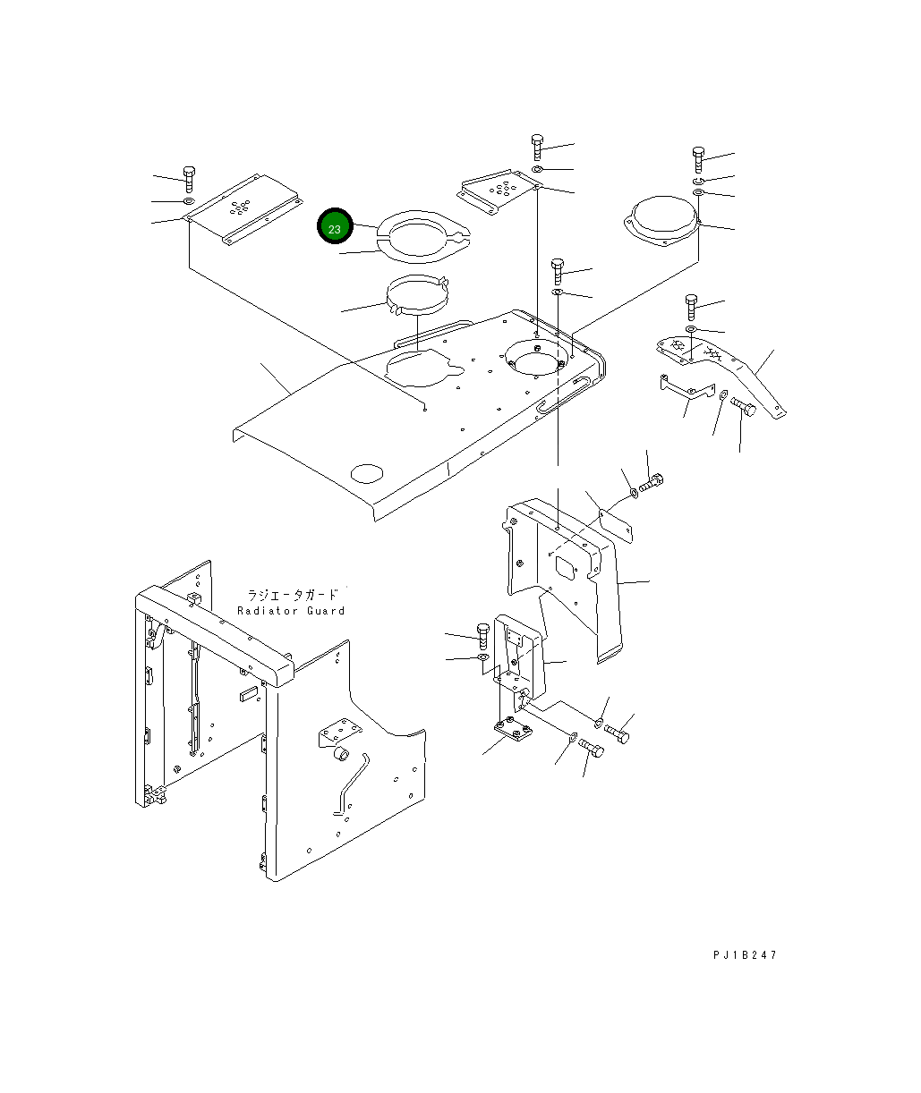 Крышка 176-54-51170 Komatsu