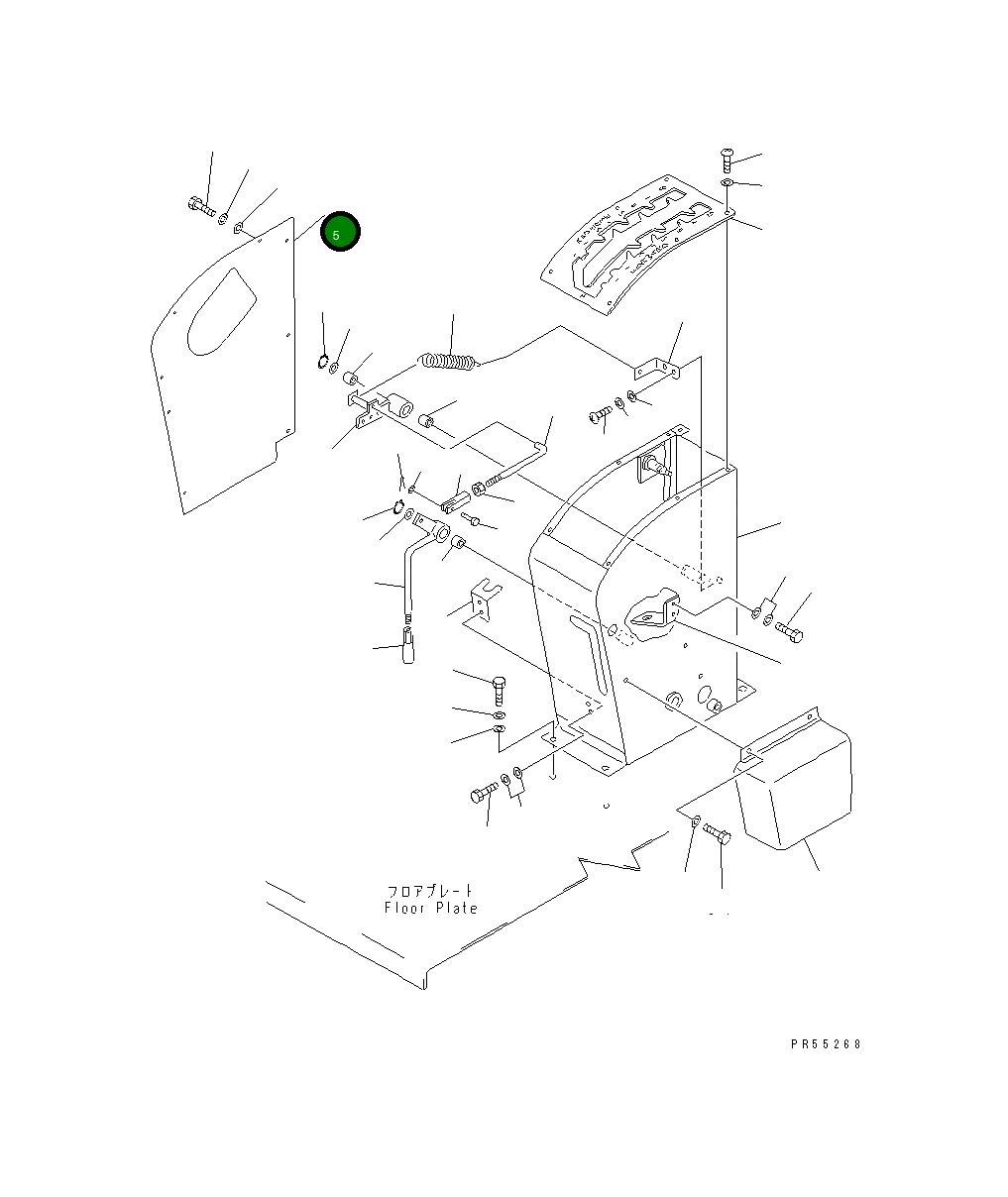 Крышка 234-45-31140 Komatsu