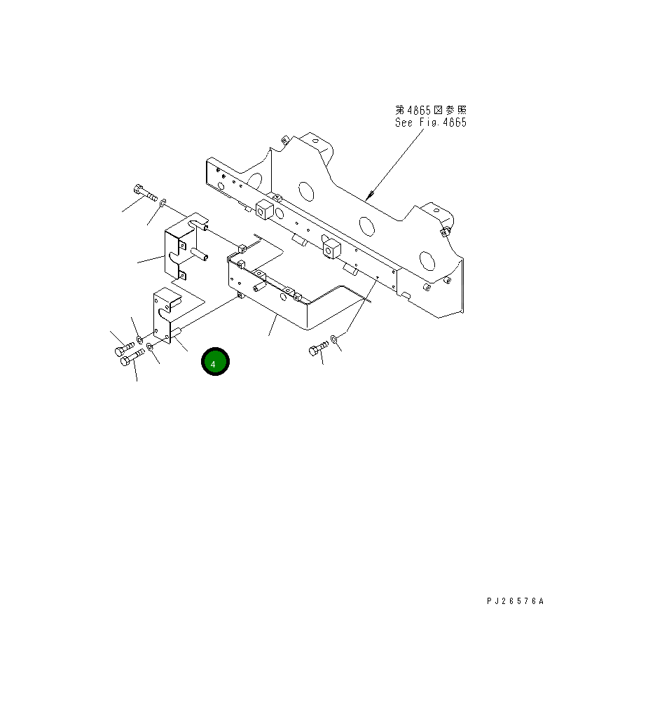 Крышка 561-88-61820 Komatsu