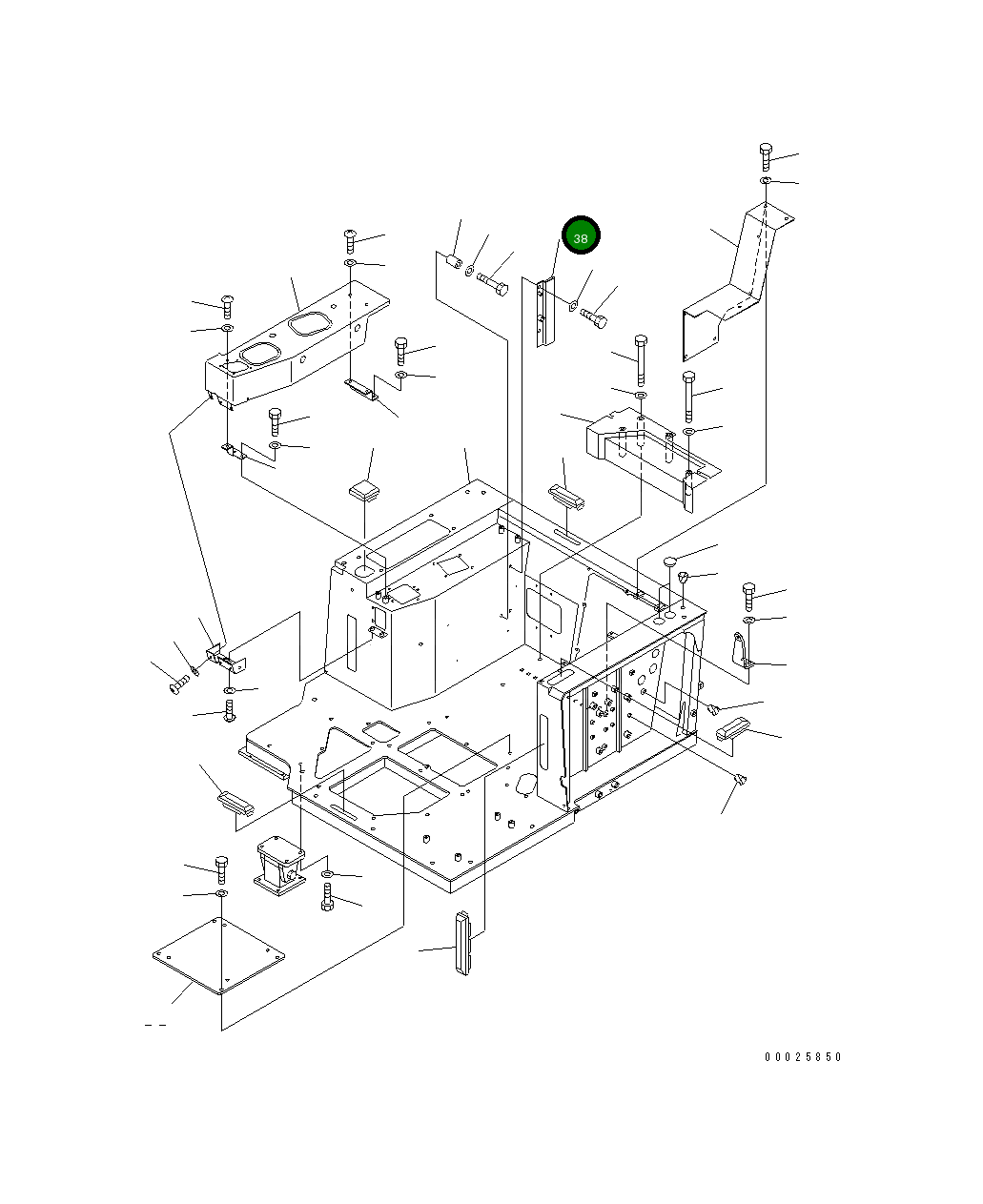 Крышка 19M-06-32661  Komatsu
