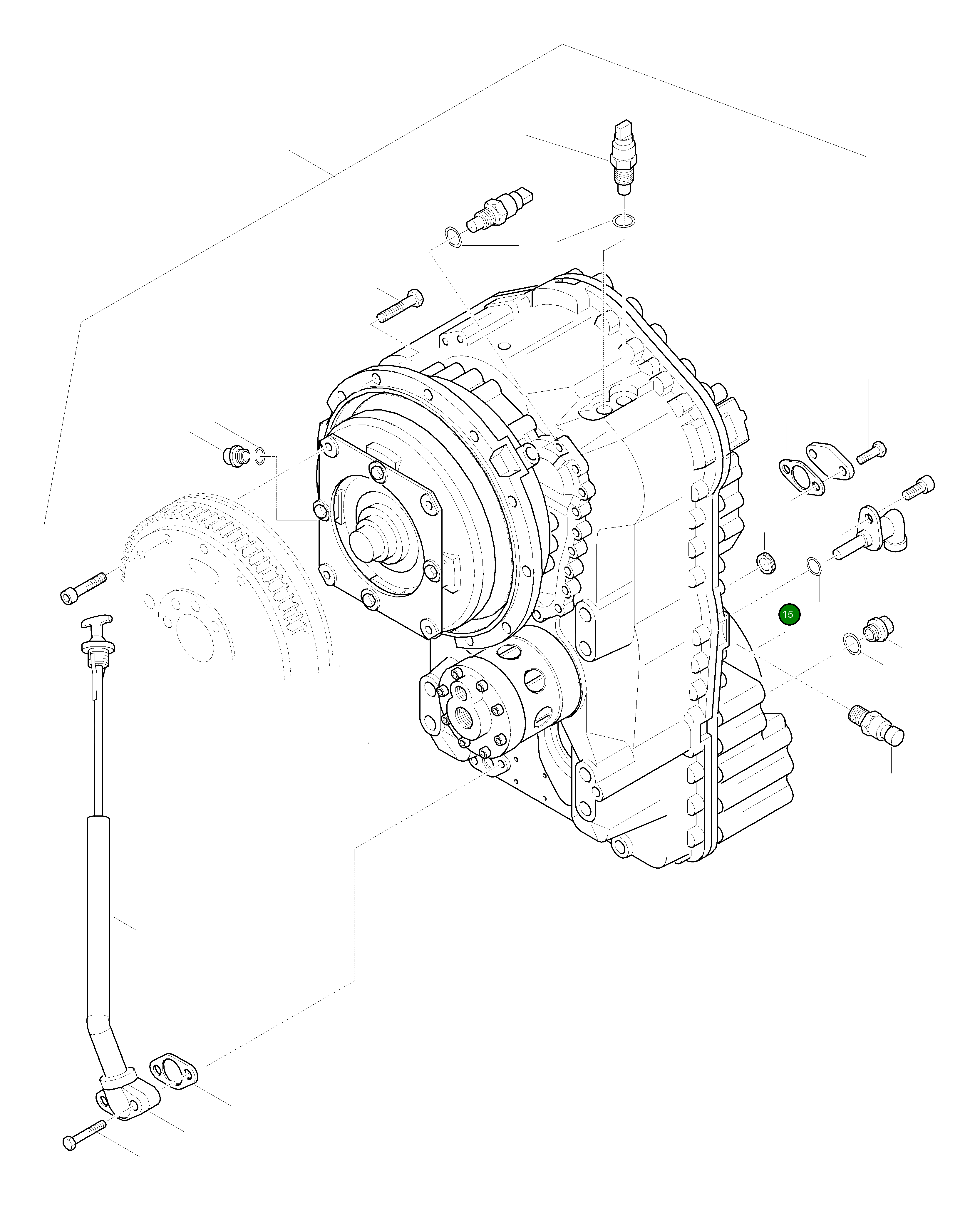Кольцо уплотнительное (O-Ring) 42Y-15-H0T69 Komatsu
