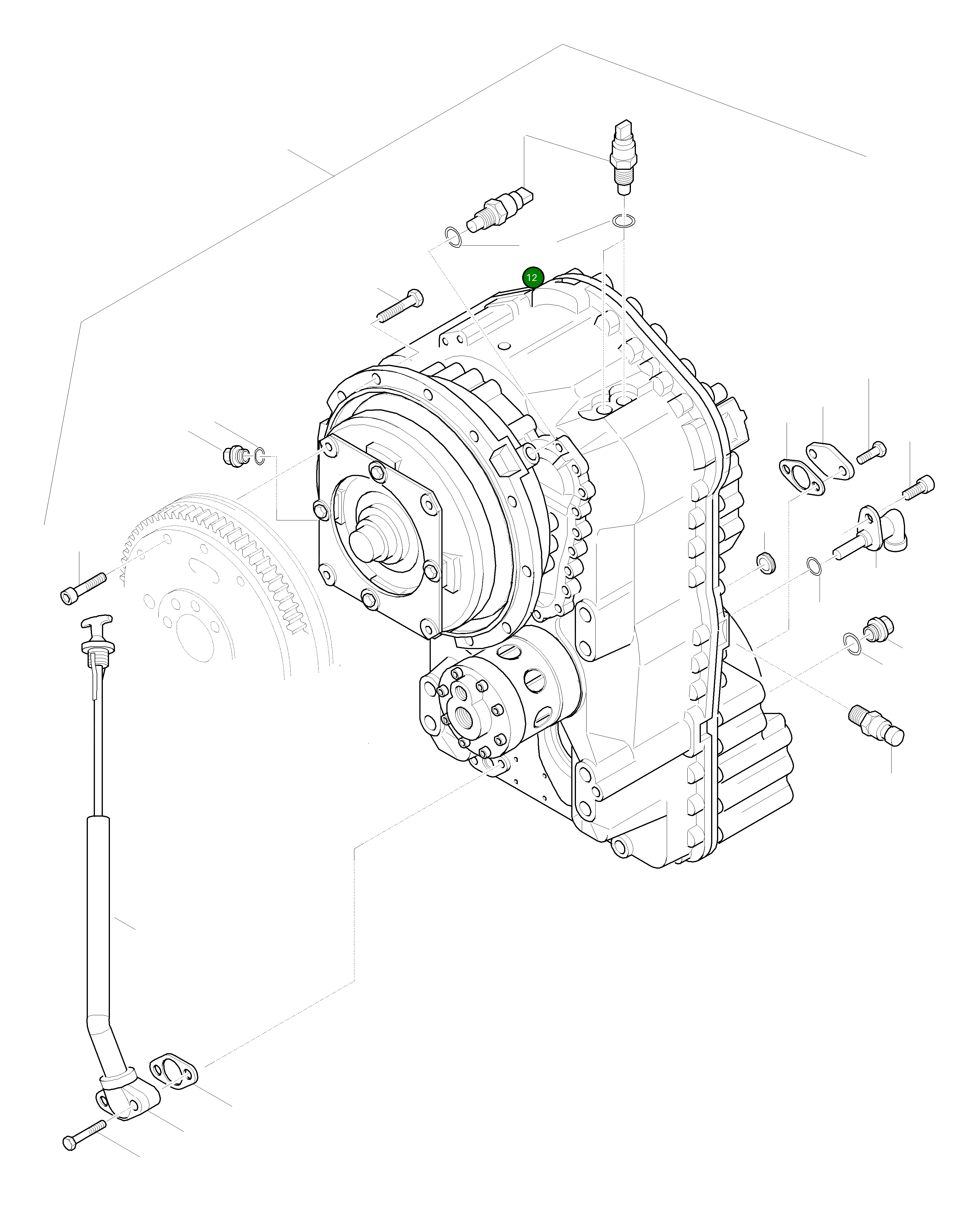 Кольцо уплотнительное (O-Ring) 42Y-15-H0T66 Komatsu