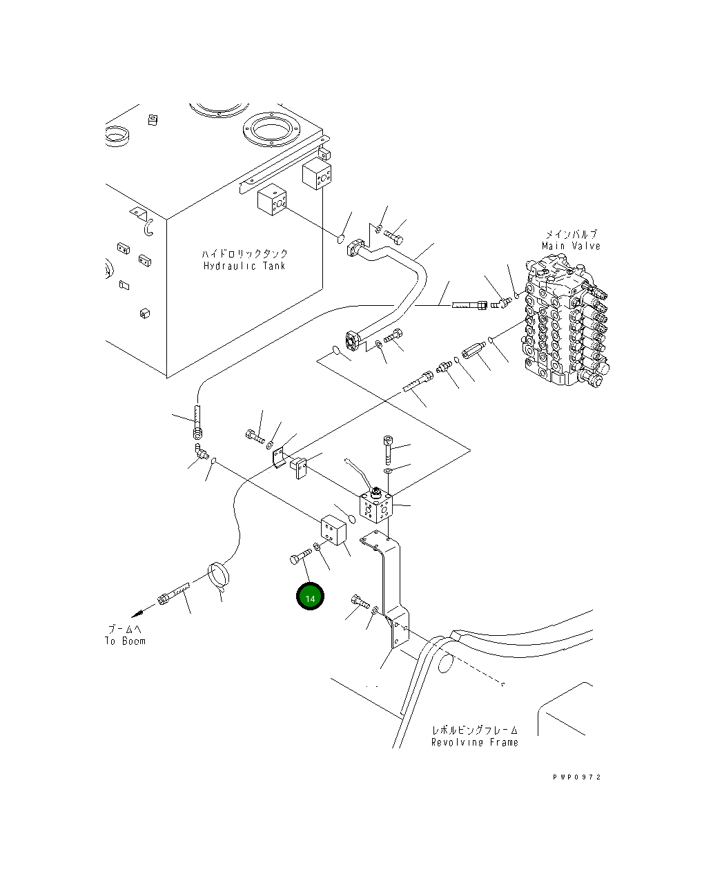 Болт 07372-21065  Komatsu