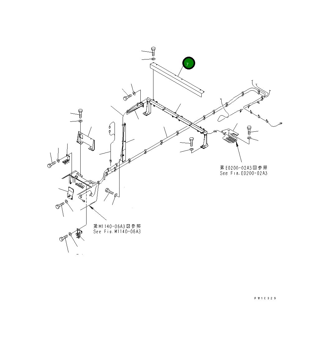 Крышка 21T-06-65380  Komatsu