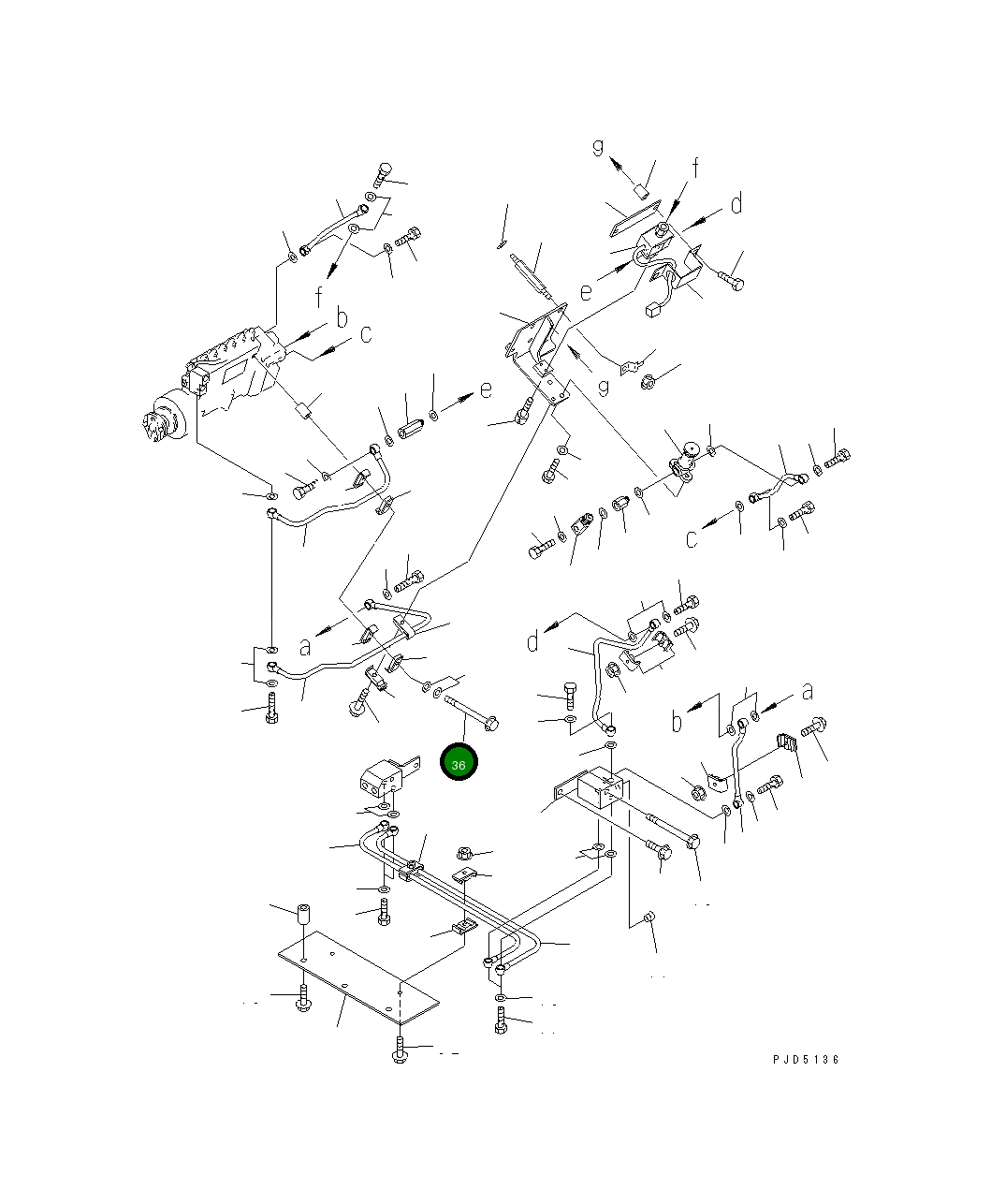 Болт 6167-11-4960 Komatsu