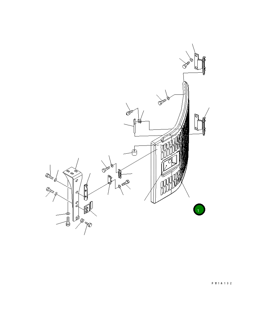 Крышка 22U-54-22112NK Komatsu