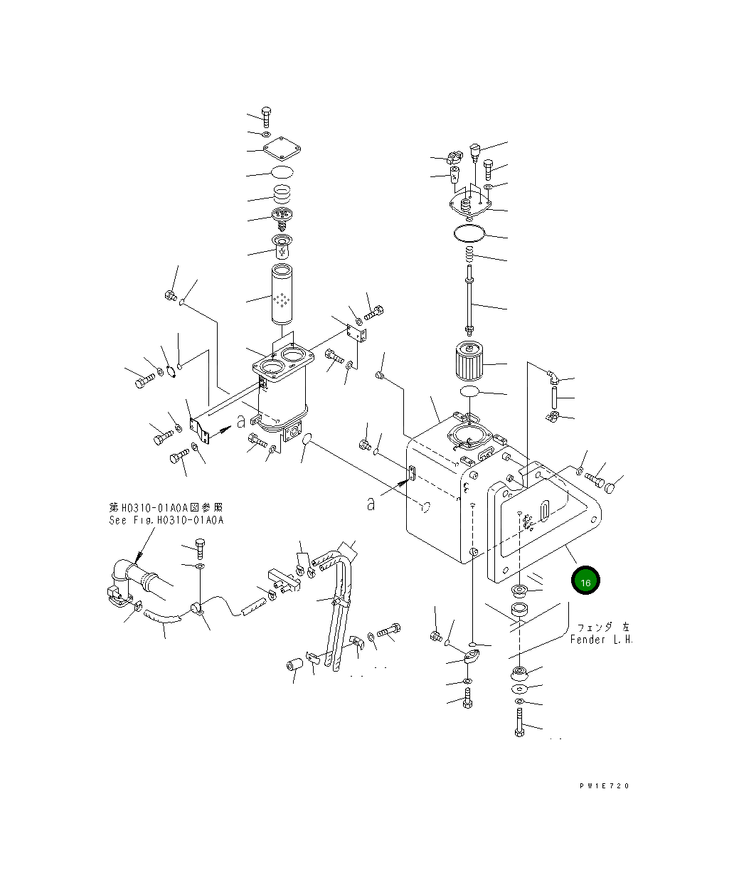 Крышка 19M-60-17212 Komatsu