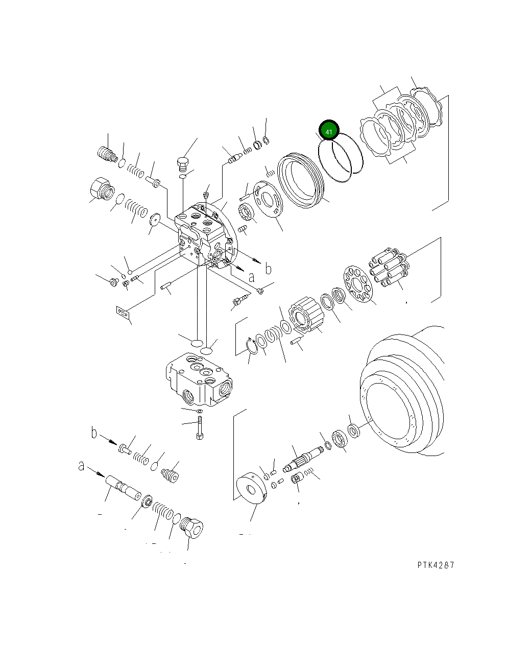 Кольцо уплотнительное (O-Ring) TZ266B2035-00 Komatsu