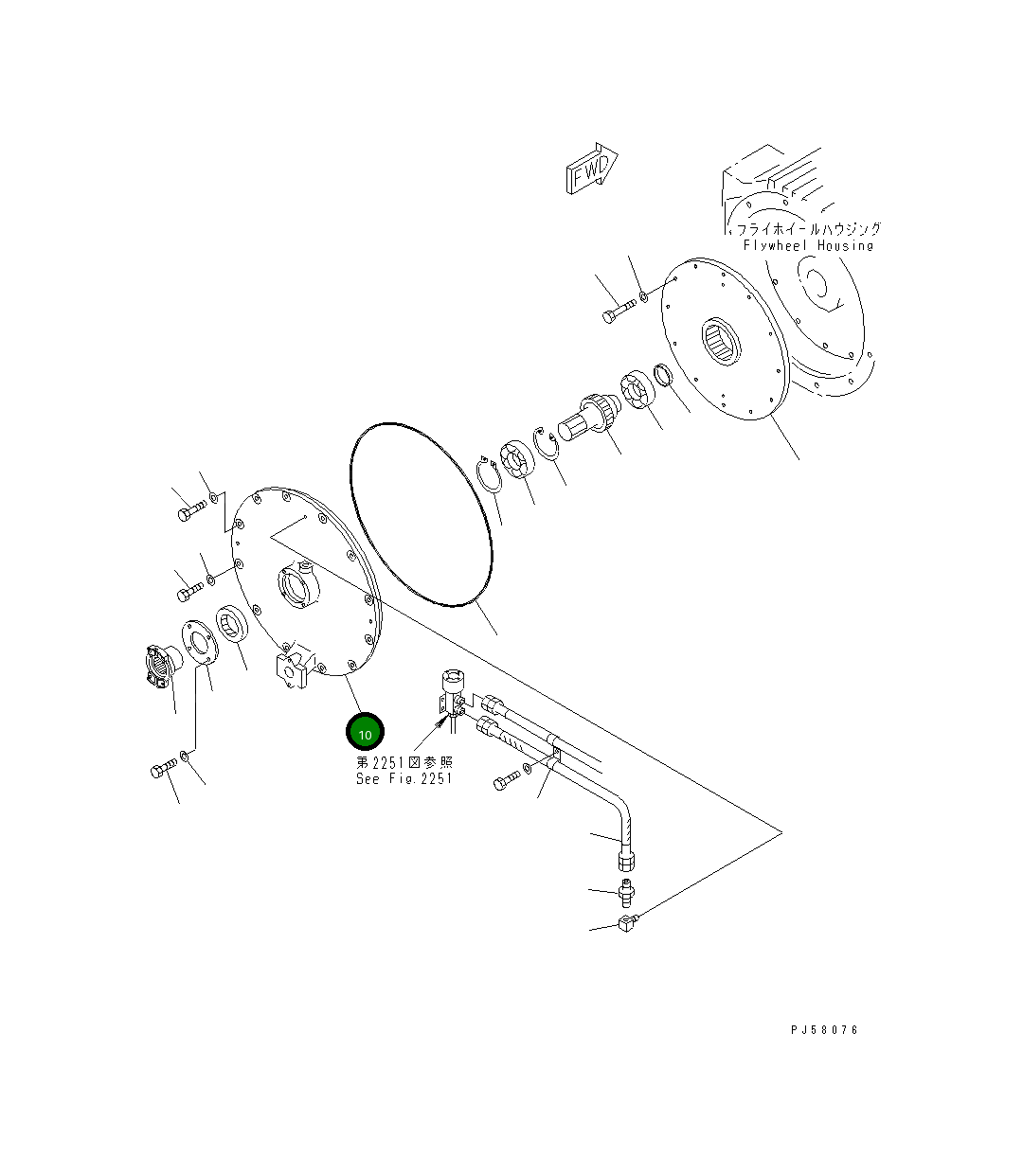 Крышка 262-19-11811 Komatsu