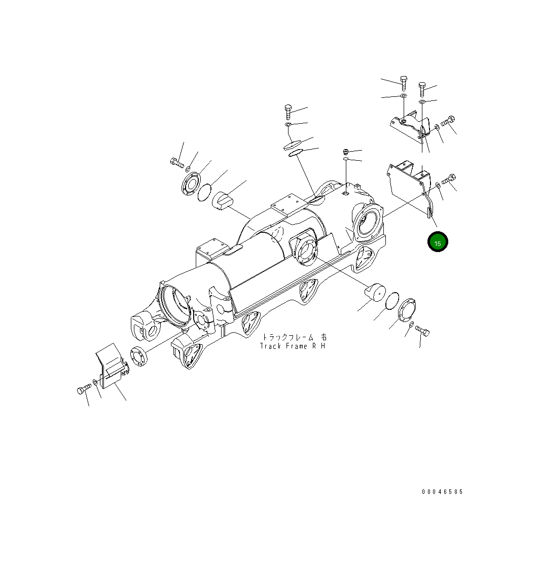 Крышка 195-30-69341 Komatsu