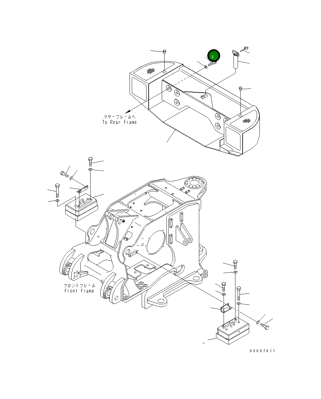 Болт 01011-63680 Komatsu