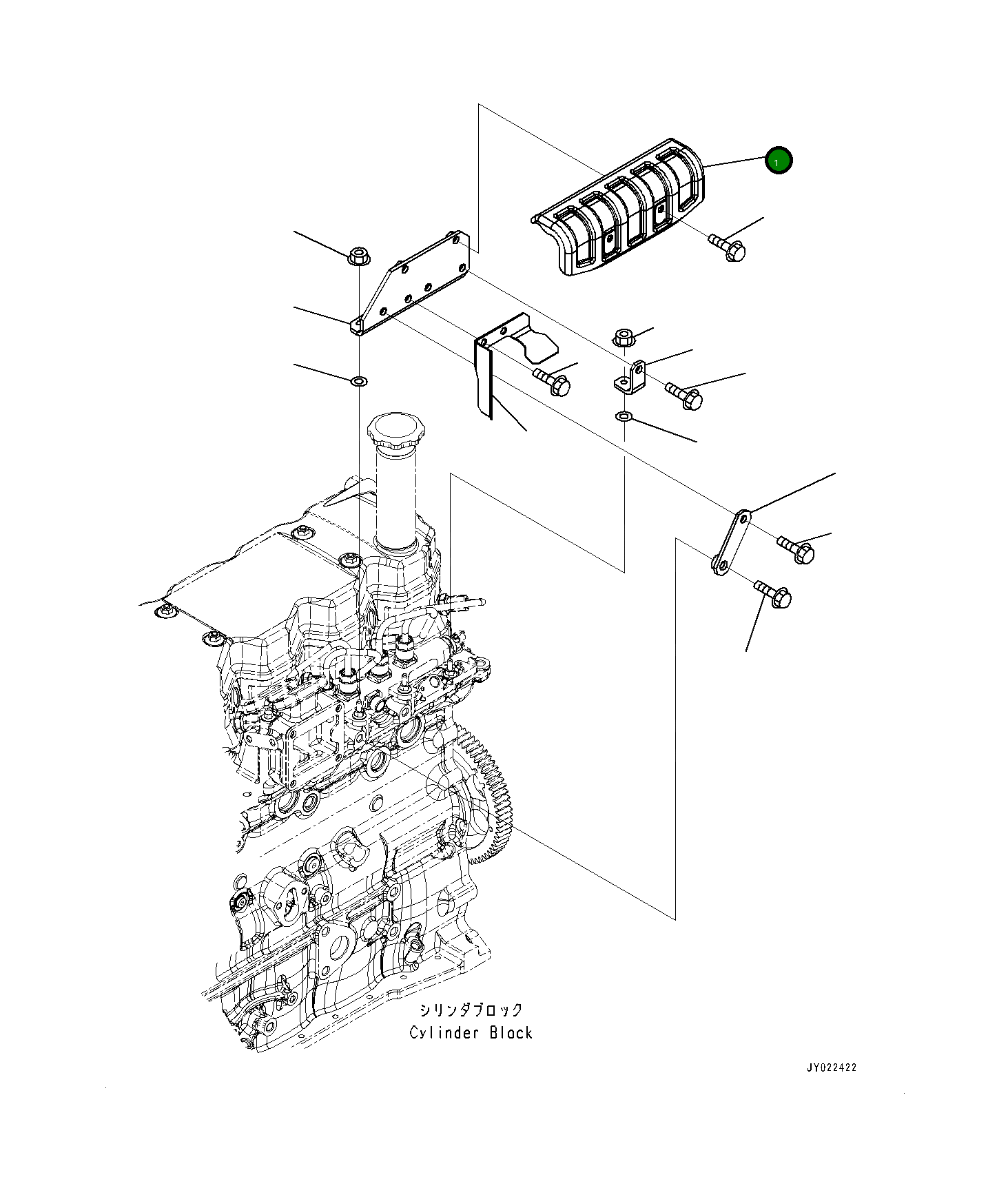 Крышка 6752-81-9510  Komatsu