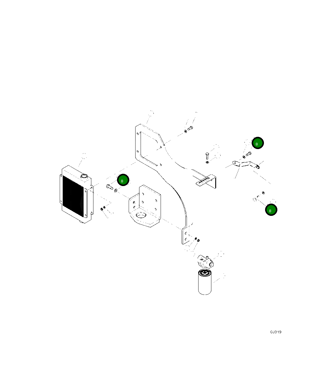 Болт 10731KF Komatsu