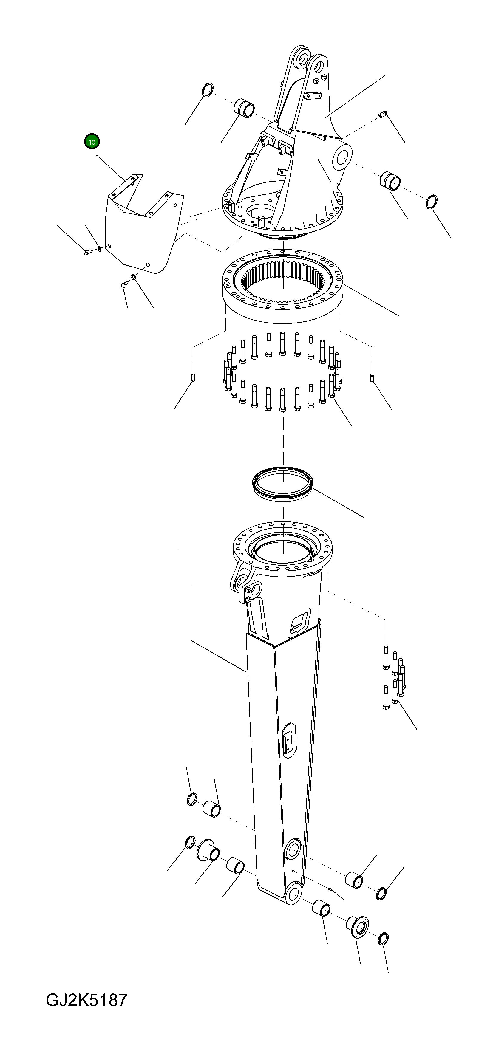 Крышка 20G-966-K790 Komatsu