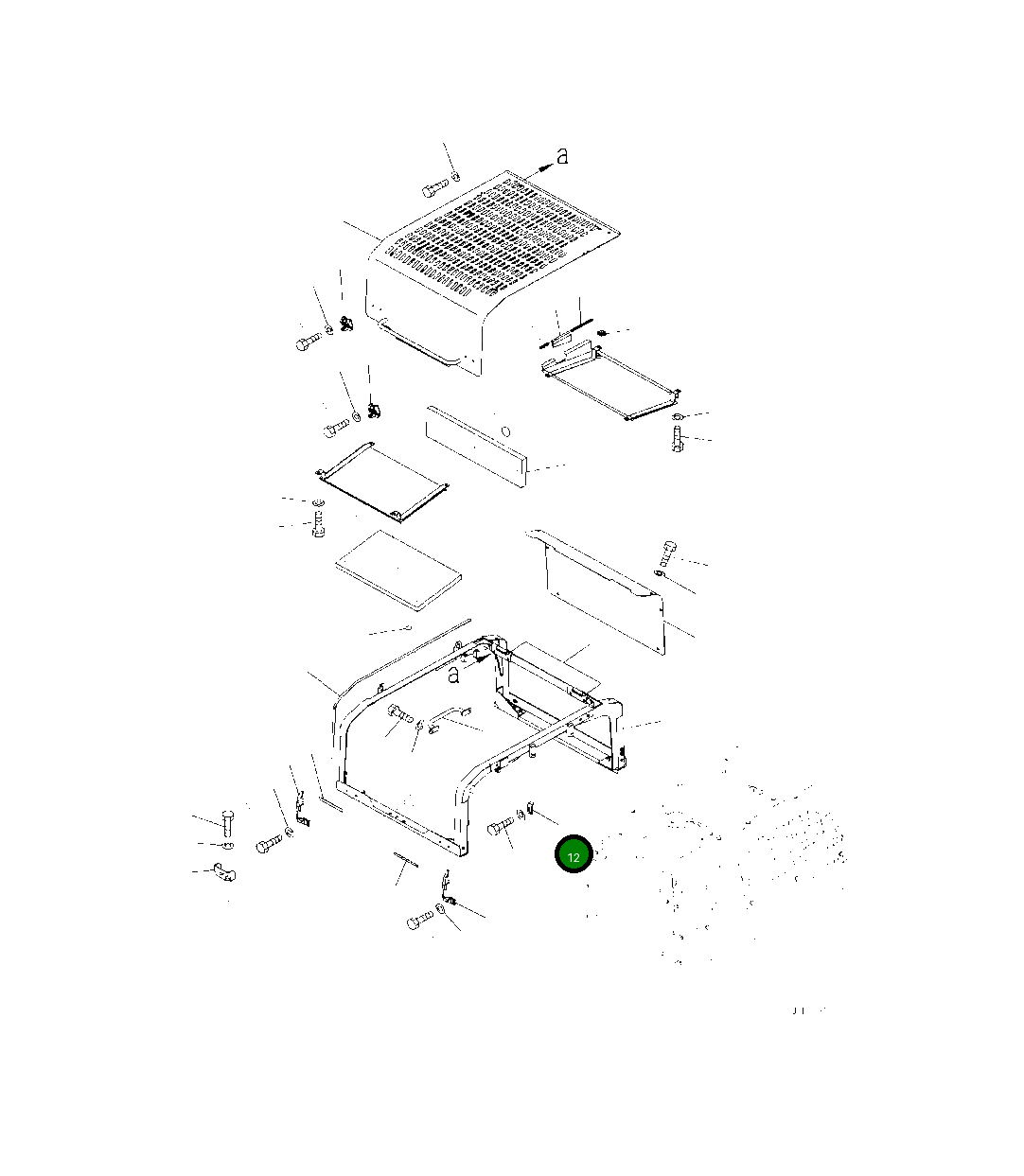 Крышка 208-54-44350  Komatsu
