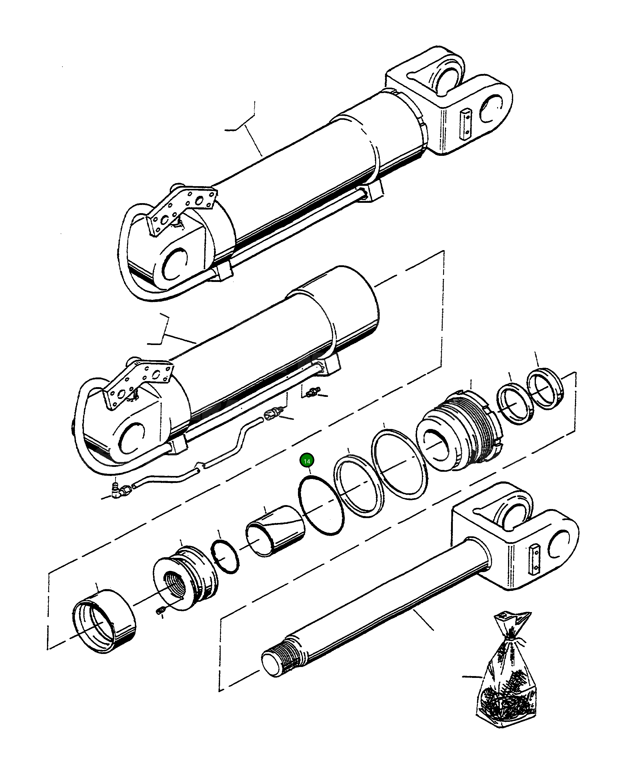 Кольцо уплотнительное (O-Ring) 4910519M1 Komatsu