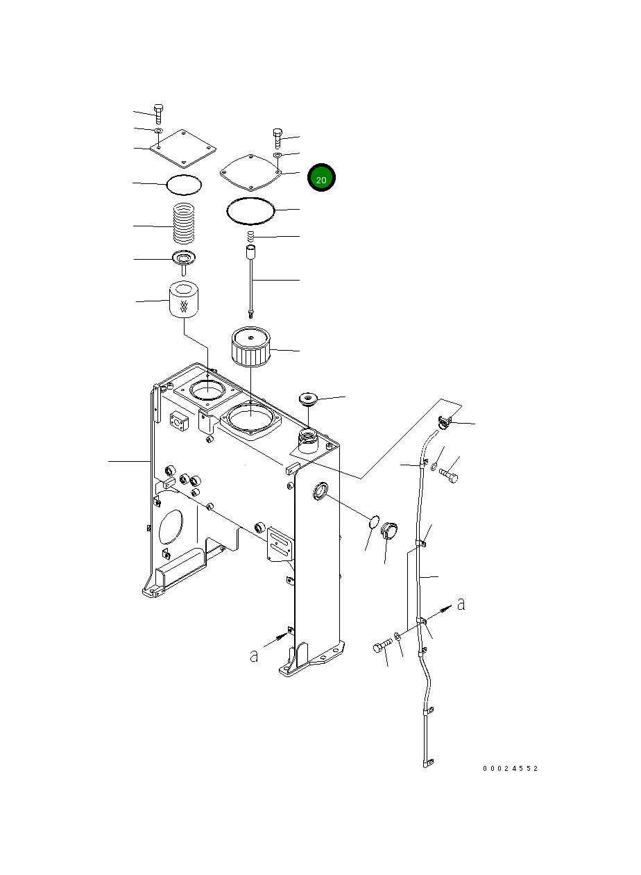 Крышка 23C-60-51150 Komatsu