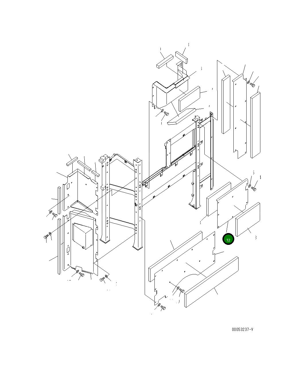 Крышка 21T-54-39520 Komatsu