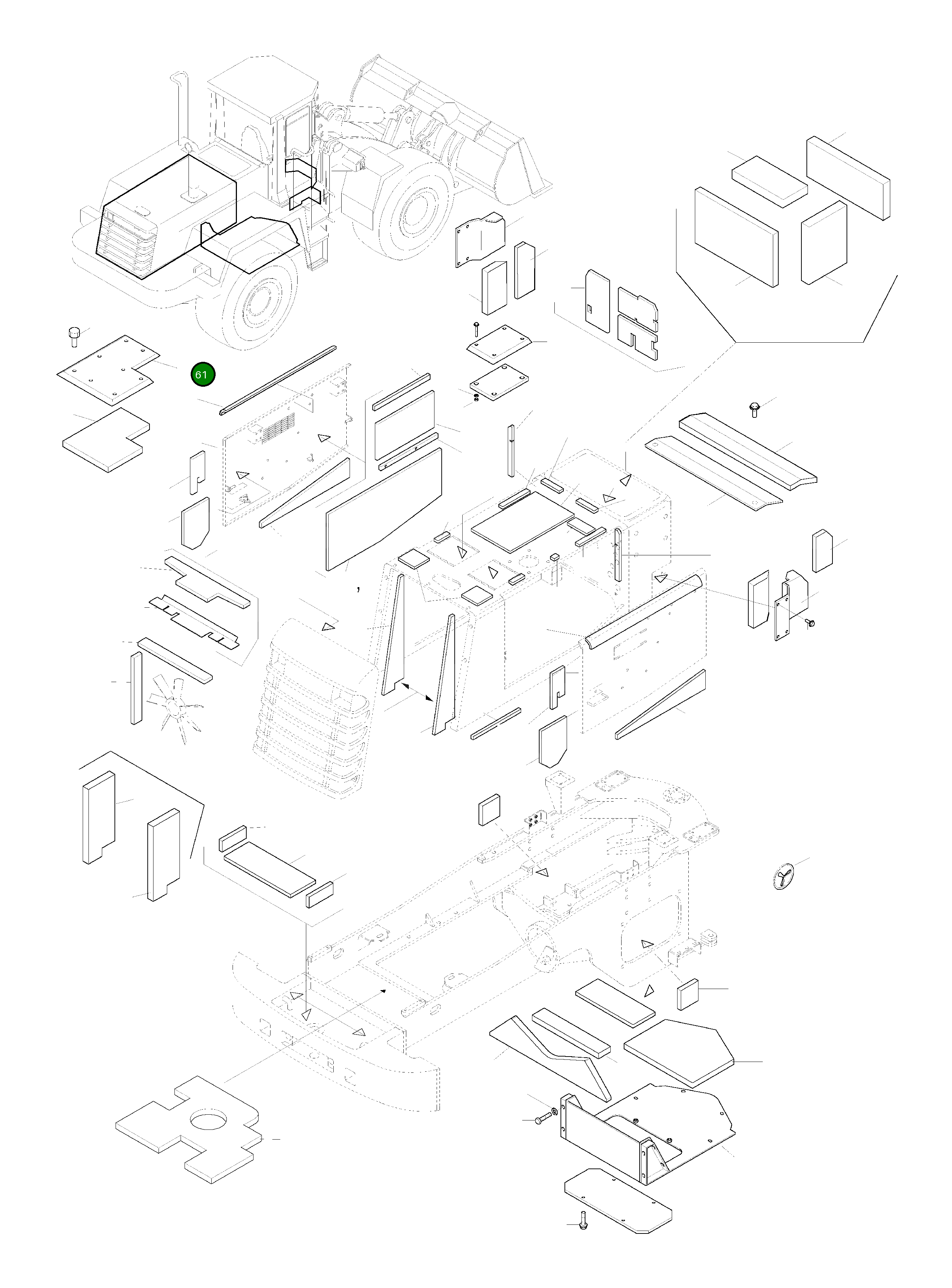 Крышка 419-54-H2280 Komatsu