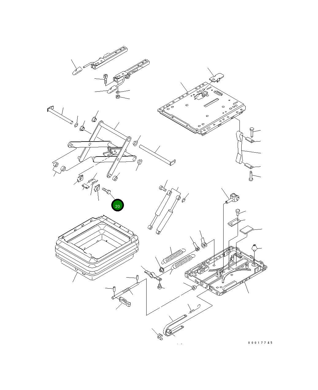 Болт 20K-57-32390 Komatsu