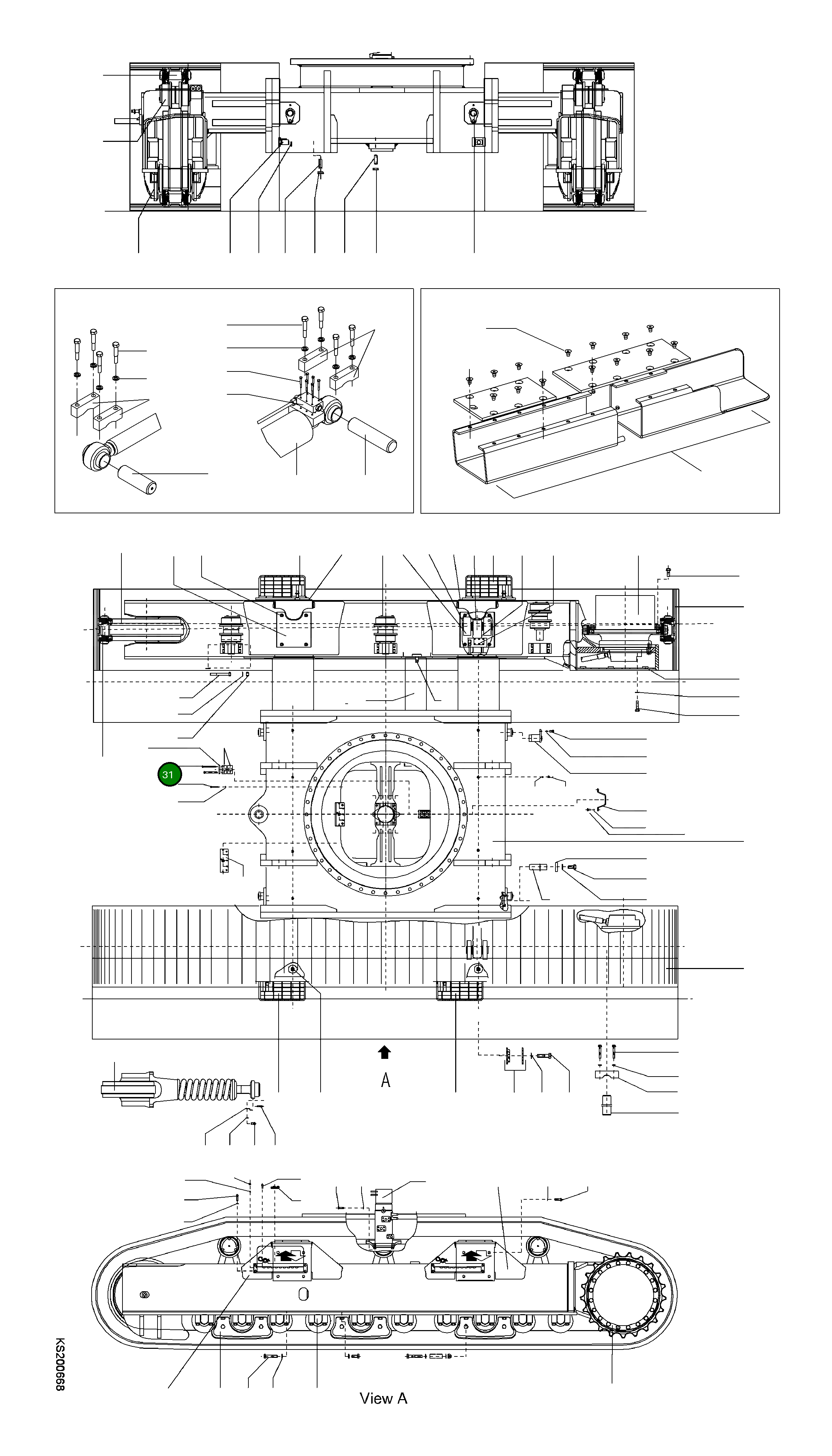 Болт 207-30-KC250 Komatsu