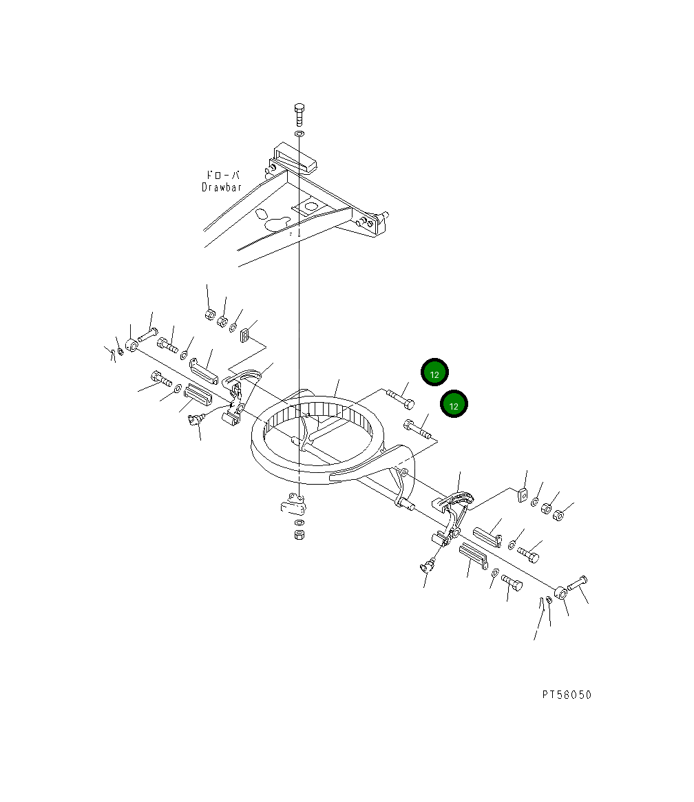 Болт 23E-70-13150 Komatsu