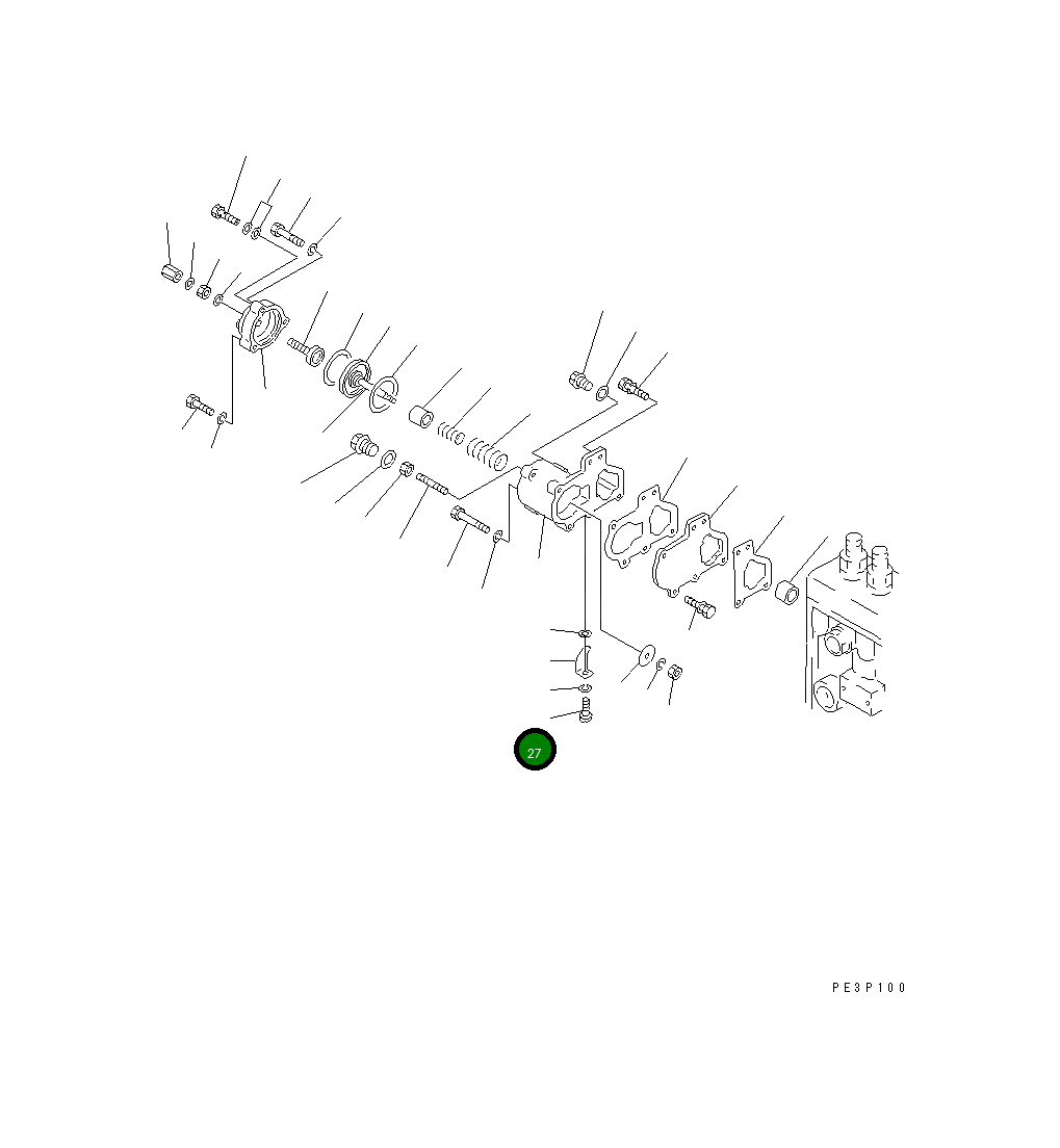 Болт DK010234-0820 Komatsu