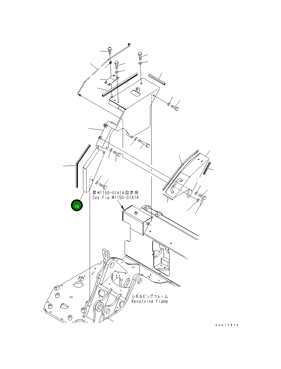Крышка 21W-54-47491NK Komatsu