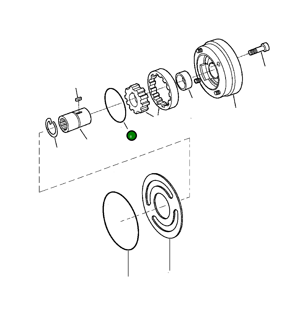 Кольцо уплотнительное (O-Ring) 1440 342 H1 Komatsu