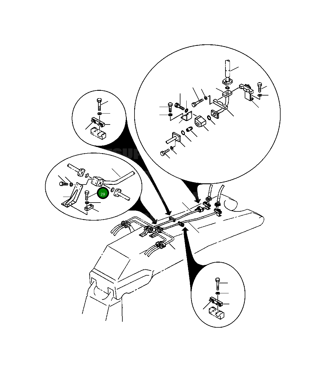 Болт 10101-51255 Komatsu