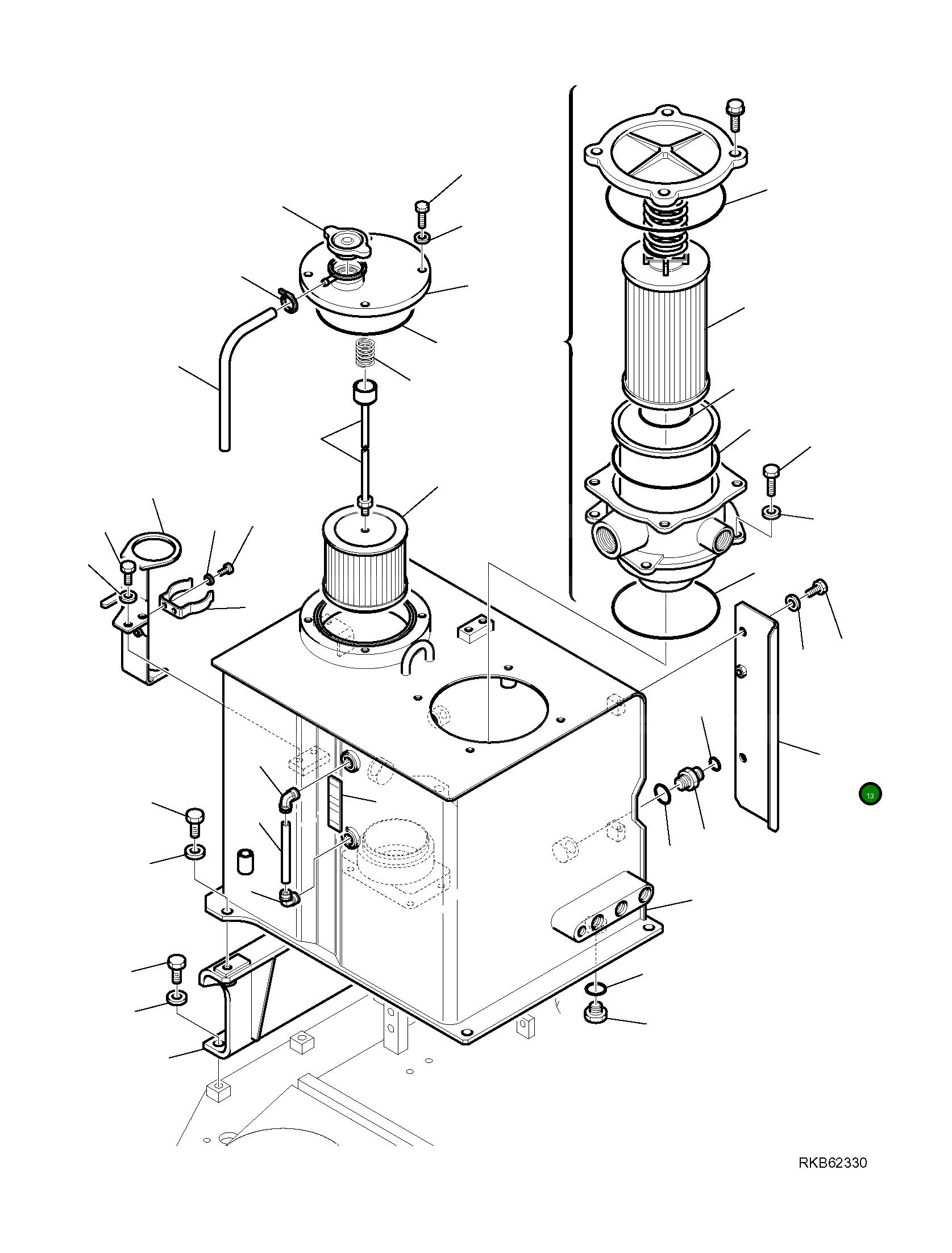 Крышка 21W-62-R8171 Komatsu