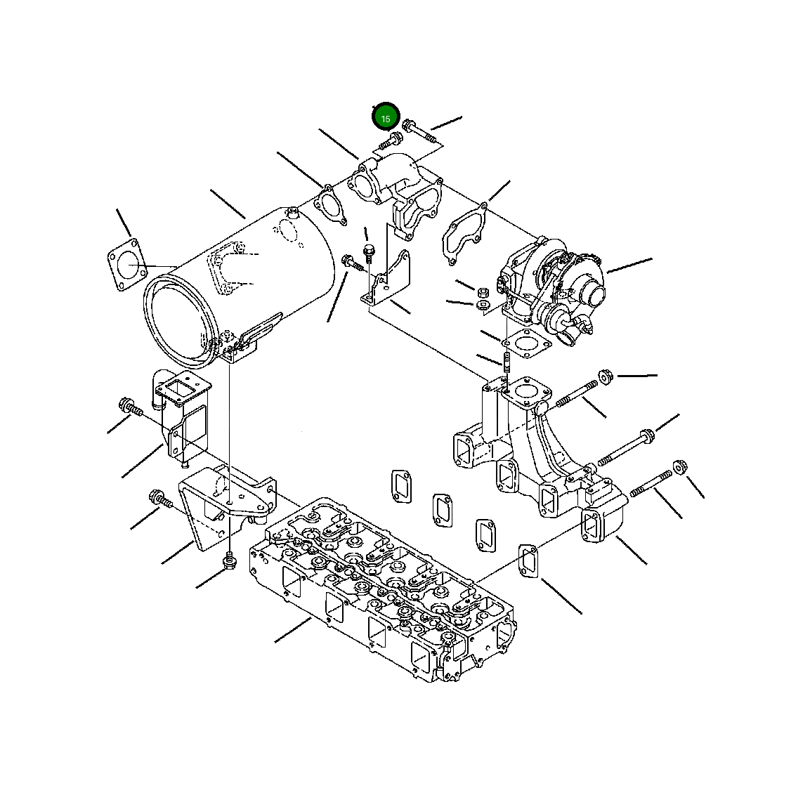 Болт YM261060-80452  Komatsu