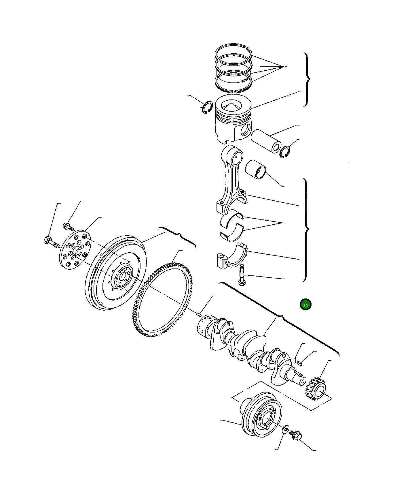 Болт YM123900-23200  Komatsu