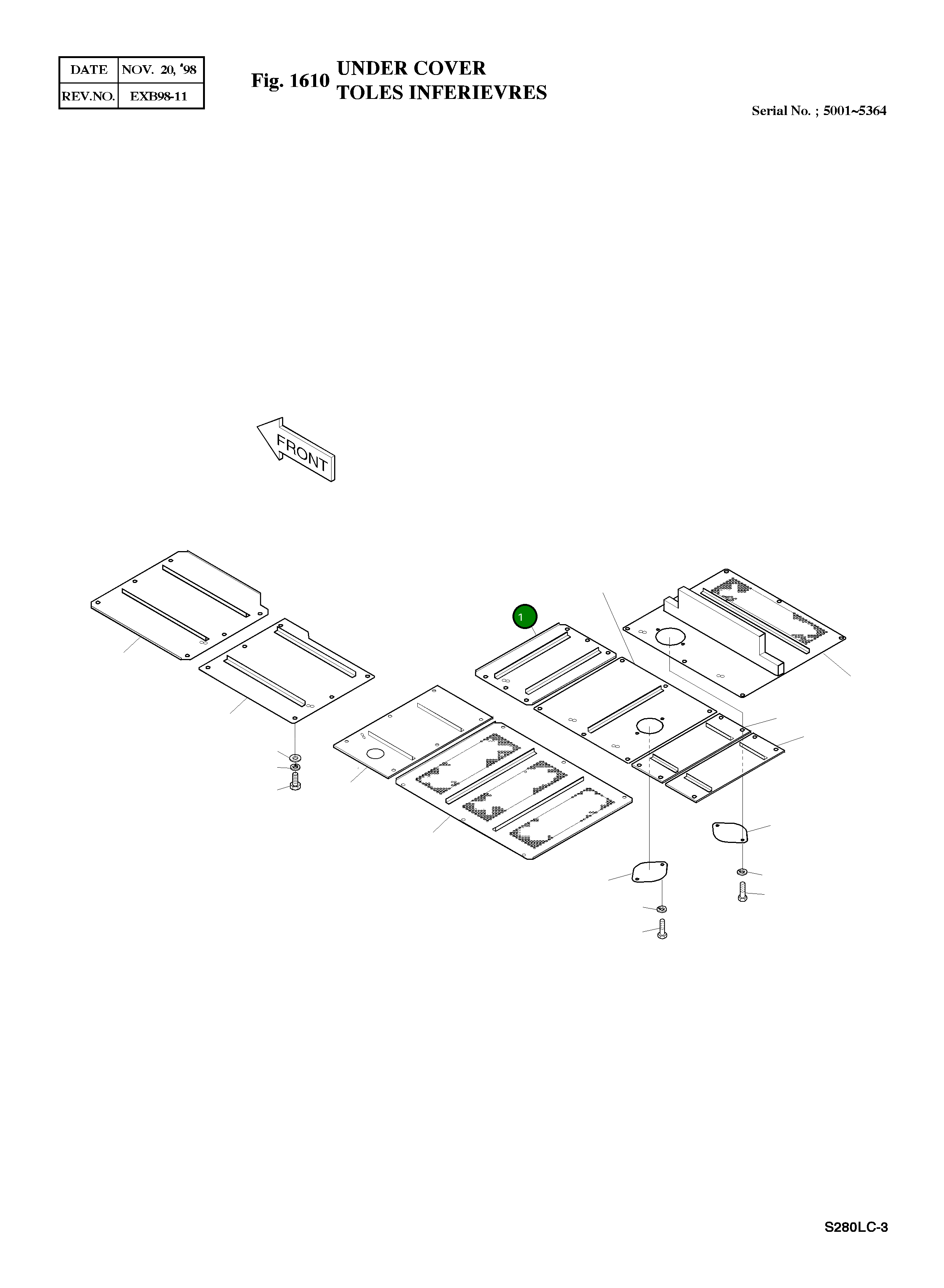 Крышка 2621-2408A Komatsu