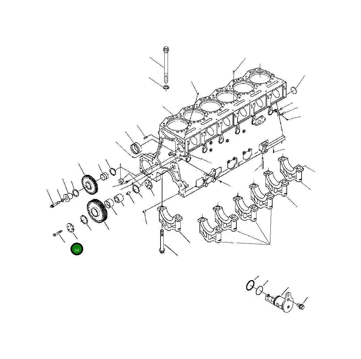 Болт 1307 717 H1 Komatsu