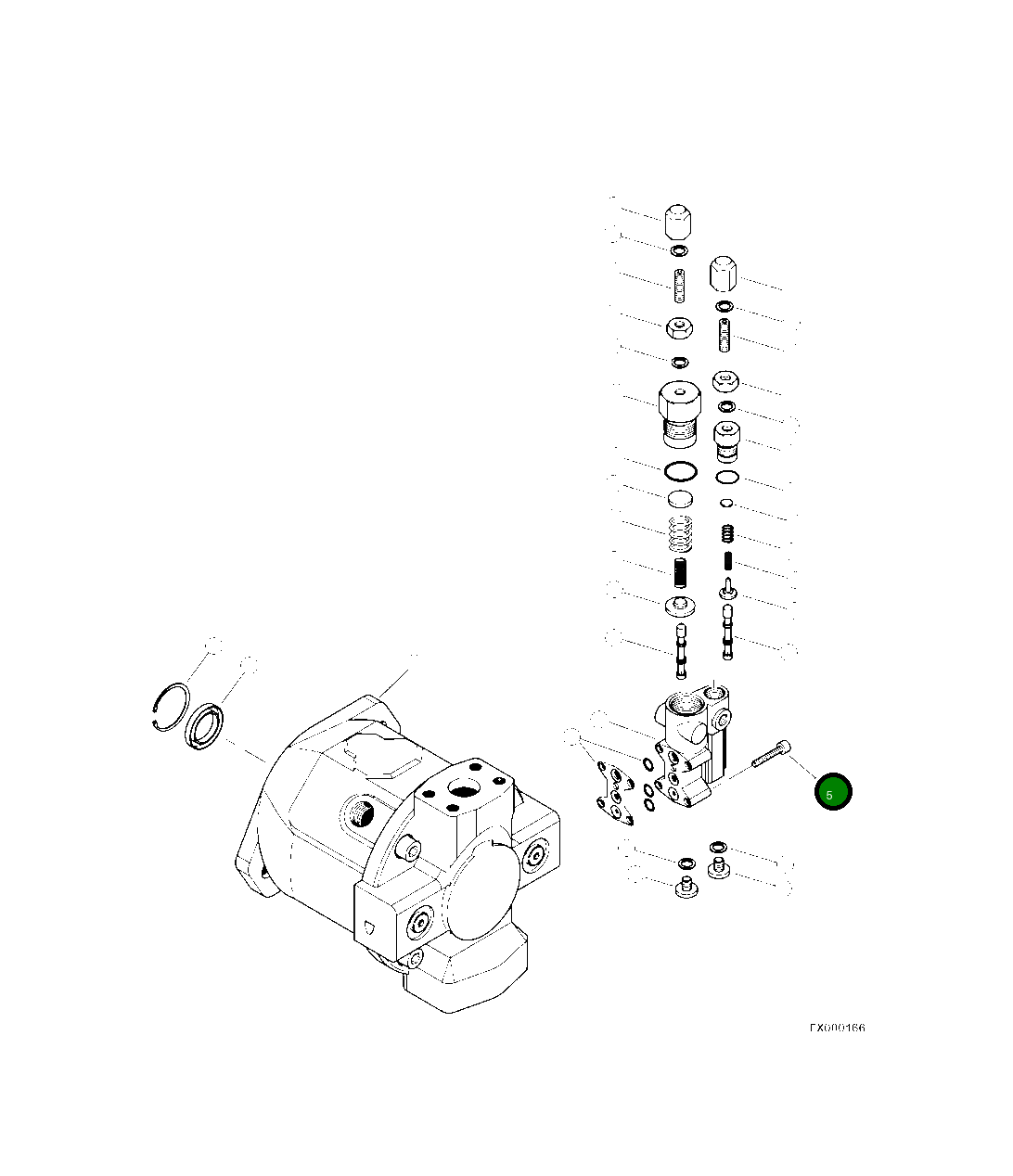Болт 21582 Komatsu
