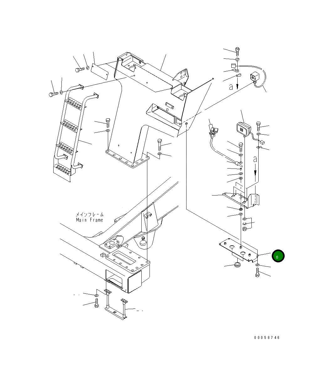 Крышка 569-54-88841 Komatsu